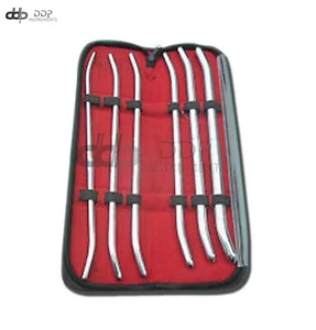 PRATT UTERINE DILATOR SET OF 6 Pcs CURVED OB/Gynecology Surgical Instruments - Picture 1 of 3