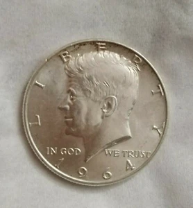 American Coin Silver Half Dollar Liberty United States of America 1964 - Picture 1 of 2