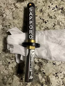 Sapporo Katana Sword BEER Tap Handle Brand 13" Japan Brewery JAPAN . US SELLER - Afbeelding 1 van 7