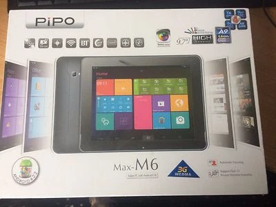 PiPO MAX M6 3G 9.7'' RETINA QUAD CORE RK3188 1.8GHz 16GB ANDROID 4.2 TABLET PC - Image 1 of 3