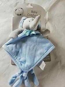 Newborn Baby Teddy Comforter Elephant Soft Toy Snuggle Blanket Gift new - Picture 1 of 8