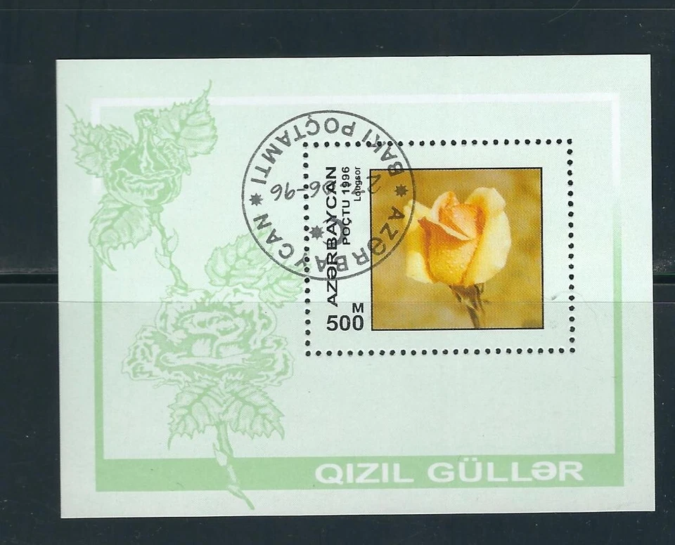 Azerbaijan SC # 604 Roses - Lougsor - . CTO - Image 1 of 1
