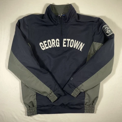 GEORGETOWN HOYAS  JACKET MENS NAVY BLUE CHAMPION HERITAGE TRADITION SMALL Cover