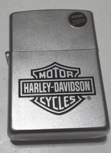 Zippo Harley Davidson Motorcycles Bar Shield Lighter 2000-A Box Label Seal  NEW - Picture 1 of 12