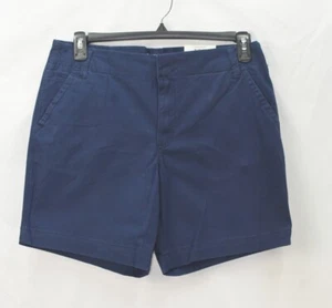 Charter Club Women's Size 8 Bermuda Twill Chino Shorts Navy Blue NwT - Picture 1 of 5