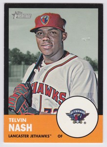 2012 Topps Heritage Minors Telvin Nash Black-Bordered 93/96 JetHawks Astros