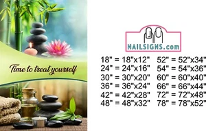 Spa 37 Photo-Realistic Paper Poster Sign Matte Non-Laminate Therapeutic Vertical - Picture 1 of 12