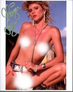 Film Legend & Model GINGER LYNN nice belt signed photo! - Picture 1 of 1