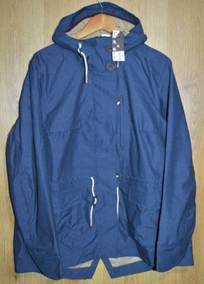 Quechua Decathlon водонепроницаемая куртка темно-синий с капюшоном дождевик - женщин UK20-22 - Изображение 1 из 4