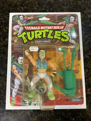Tarjeta de archivo Playmates Toys Teenage Mutant Ninja Turtles-Casey Jones 1989 acción... Foto 1 de 4