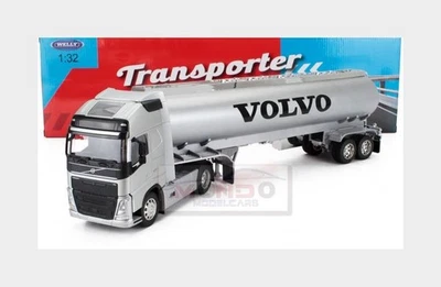 1:32 WELLY Volvo Fh4 500 Tanker Truck 2020 Silver WE32692SS Model - Image 1 of 2