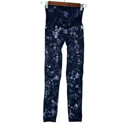 Free People Good Karma Black and White Tie-Dye Leggings Women’s Size XS/S - Image 1 of 4