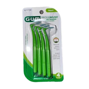 GUM Proxabrush Go-Betweens Tight Angled Picks Sunstar Dental Cleaners 4ea - Picture 1 of 2