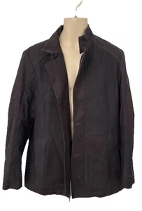 Reiss Mens Jacket XL *FITS L* Black Utility Cotton Wool - Picture 1 of 16