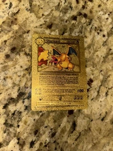 Pokemon Charizard 120HP Gold Foil Fan Art Card 4/102 Near Mint / LP - Picture 1 of 3