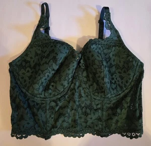 Womens Victoria's Secret Body By Victoria Lined Demi Dark Green 36D - Picture 1 of 8