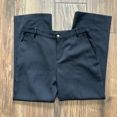 Lauren Ralph Lauren шерсти брюки черный женщин размер 8 роскошь дизайнер - Изображение 1 из 4