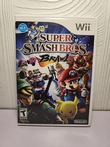 Super Smash Bros Brawl Wii CIB COMPLETE Nintendo TESTED Mario Pokémon - Picture 1 of 7