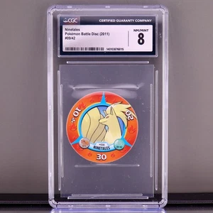 Ninetales Pokémon Battle Disc (2011) CGC 8 NM/Mint – Fiery Collectible Pog! - Imagen 1 de 2