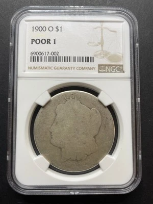 1900 O Morgan $1 NGC Poor 1 Lowball PO 01 Scarce Low Population Collectible Coin - Image 1 of 4