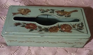 VINTAGE GREEN METAL WALL MOUNT NAPKIN TOWEL DISPENSER - Picture 1 of 1