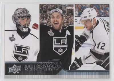 2014-15 Upper Deck Checklist Marian Gaborik Jonathan Quick Anze Kopitar #199 - Image 1 of 2
