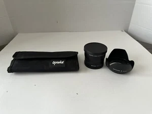 Opteka 55mm 5-Piece Filter Kit (UV, CPL, FLD, ND4, 10x Macro) and Opteka G15 - Picture 1 of 9