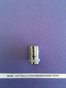 GearWrench 80206 1/4" Drive 12 Point Standard Metric Socket 12mm - Bild 1 von 1