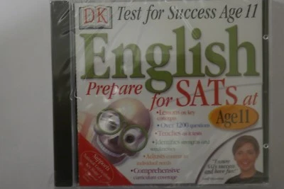 DK ENGLISH. TEST FOR SUCCESS AGE 11. Dorling Kindersley PC CD-ROM. UNOPENED - Image 1 of 3
