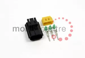 Econoseal 3 way waterproof male connector Tyco AMP TE sealed plug with terminals - Picture 1 of 1