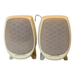 Polk Audio Desktop Computer Speakers Gray With Stands & Cable 5065-5746 - Picture 1 of 11
