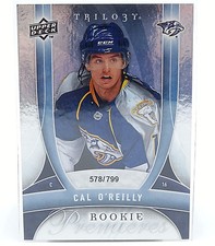 2009-10 Upper Deck Trilogy #127 Cal O'Reilly RC Rookie Premieres 578/799