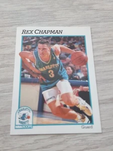 Rex Chapman NBA Hoops 1991-92 # 19 Charlotte Hornets Basketball Card MINT - Picture 1 of 2