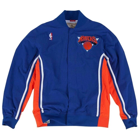 Mens Mitchell & Ness NBA 1992-93 Authentic Warm Up Jacket New York Knicks Cover