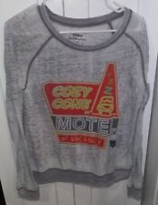 Disney World Gray Long Sleeve Cozy Cone's Motel Shirt Size Medium