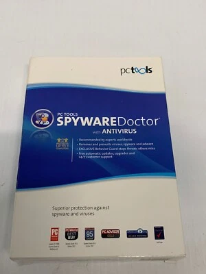 PC Tools Spyware Doctor 2008 Protects Up to 3 Computers FREE SHIPPING - Image 1 of 4