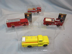 4 Corgi Feuerwehrhelden Boston Feuerwehrfahrzeuge - Bild 1 von 5