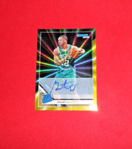 2019-20 Donruss Signatures Green and Yellow Laser Grant Williams Rookie Auto RC - Picture 1 of 2