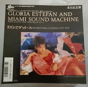 Gloria Estefan - Rhythm Is Gonna Get You / Give It Up 7" Vinyl Japan 1987 Epic - Picture 1 of 4