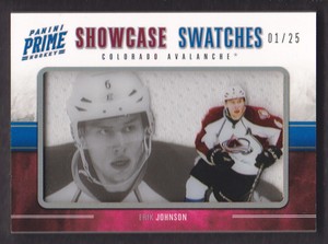 2011-12 Panini Prime Hockey Showcase Swatches Jersey #31 Erik Johnson 01/25