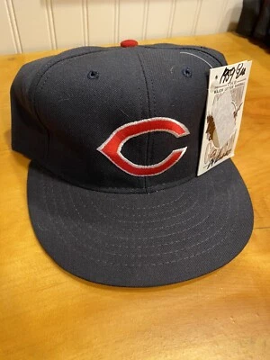 rare vtg 90s nwt cincinnati reds american needle fitted size 7 1/8 black & red - Image 1 of 4