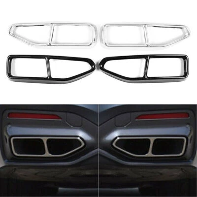 2x Tail Muffler Exhaust Pipe Output Cover Trim For BMW 7 Series G11 G12 2019-20 - image 1 of 4