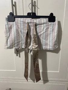 la senza size 8 (size small) pyjama bottom shorts silky bow detail, striped - Picture 1 of 7