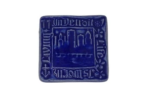 Pewabic Pottery Detroit 2011 Old Detroit Tile ~ In Detroit Life Is Worth Living - Picture 1 of 7