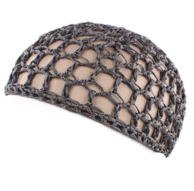 Rede de cabelo de malha tampa de crochê rede de pesca rede de cabelo Snood capa de noite para dormir - Imagem 1 de 3