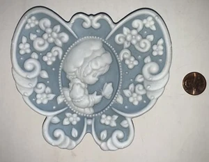 VTG 1996 Precious Moments Trinket Dish Decor Enesco Butterfly Wedgewood STYLE - Picture 1 of 3