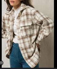 Zara Mango Coat-jacket Shaket Overshirt Limited Edition FLUFFY teddy Fur S 6-12