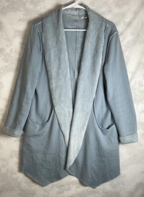 Soft Surroundings Cozy Faux Fur Lined Cardigan Sweater Jacket Women’s M Warm - Image 1 of 4