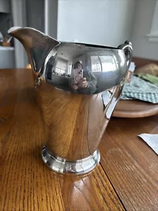 Pitcher by Academy Co. Vintage Silver on Copper #105 8" Tall Pitcher - Picture 1 of 3