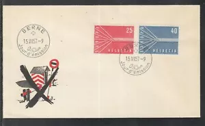 Suisse Switzerland 1957 Europe Cept of beautiful FDC - Picture 1 of 1